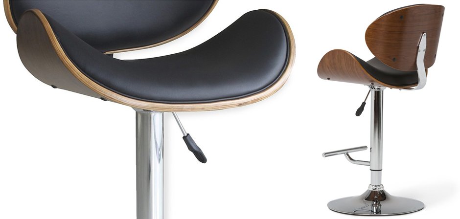 Барный стул Lounge Bar Stool черный Барный стул Lounge Bar Stool черный - Loft-Concept в Брянске