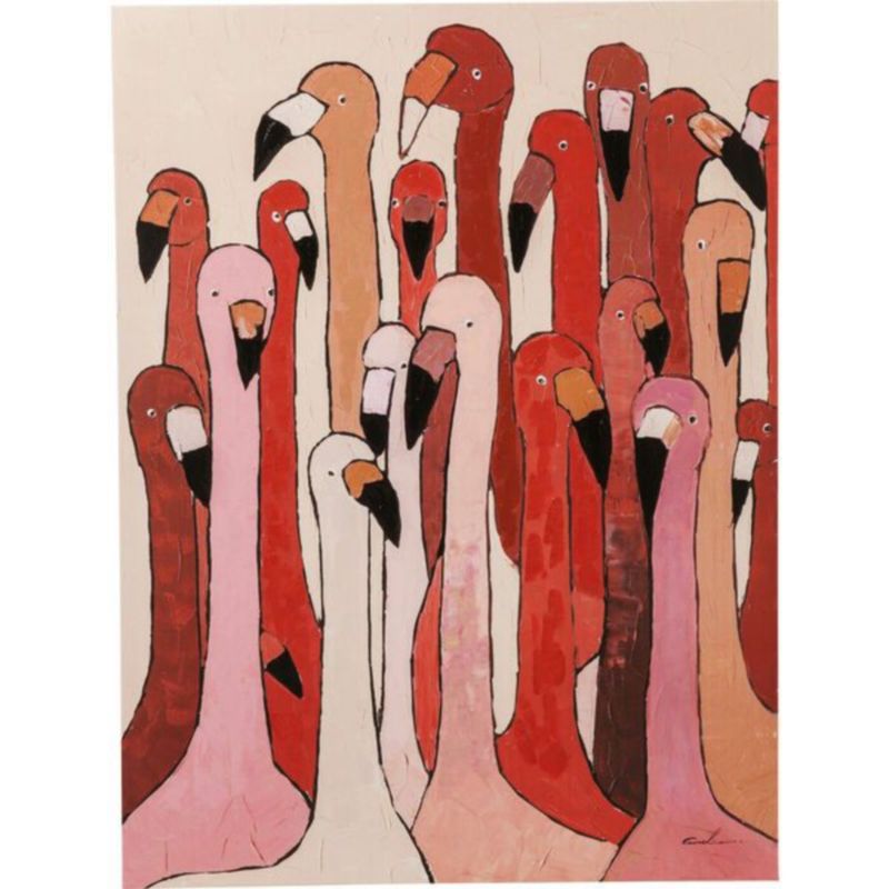 Постер A flock of Flamingos Розовый Постер A flock of Flamingos Розовый в Брянске | Loft Concept