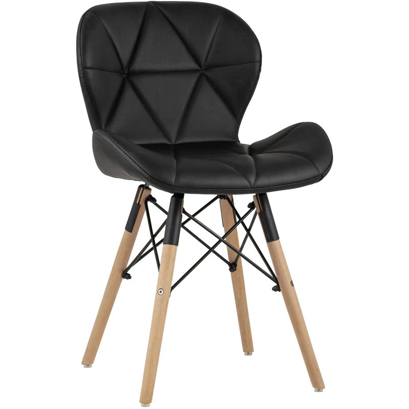 Стул Jeroen Chair Черная Экокожа Черный Древесина Стул Jeroen Chair Черная Экокожа Черный Древесина в Брянске | Loft Concept
