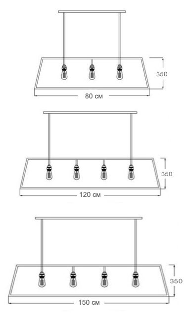 Люстра Loft Industrial Filament Chandelier Big в Брянске