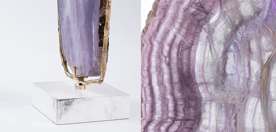 Plaque fluorite pourpre Аксессуар камень Флюорит Plaque fluorite pourpre Аксессуар камень Флюорит - Loft-Concept в Брянске