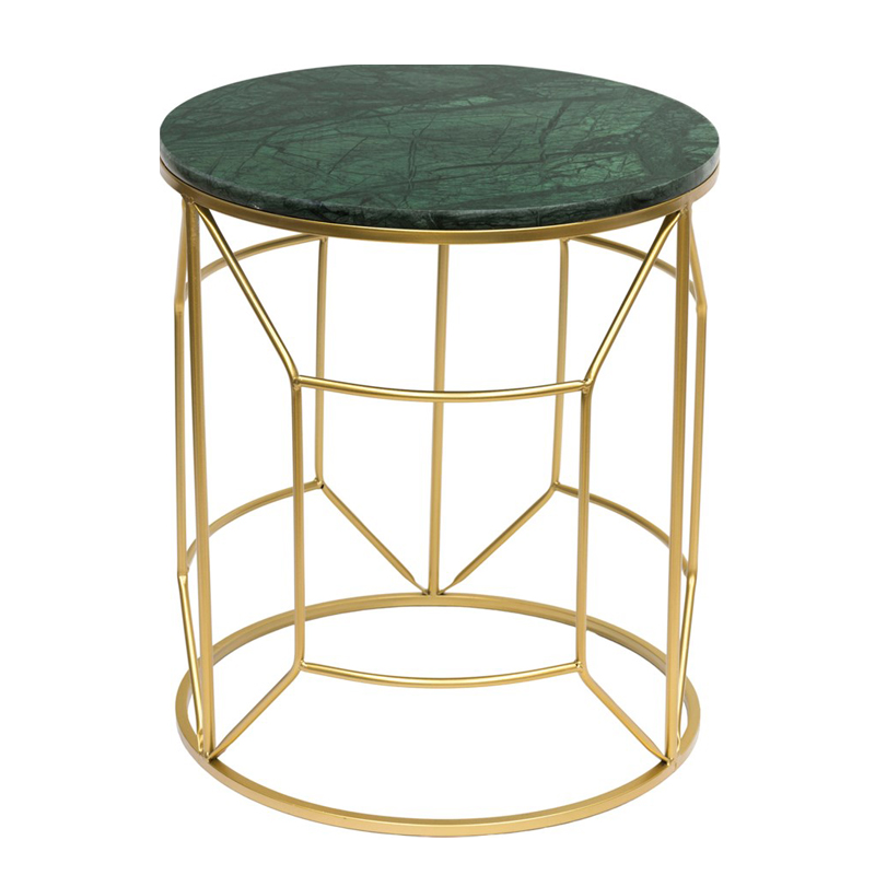 Приставной столик Decorative Table зелёный мрамор Золотой Зеленый Приставной столик Decorative Table зелёный мрамор Золотой Зеленый в Брянске | Loft Concept