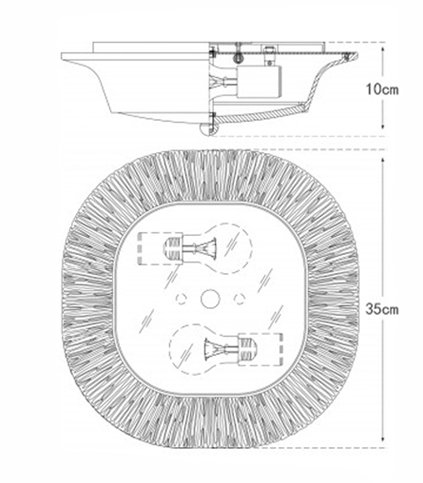 Потолочный светильник Utopia Round Sconce Black Потолочный светильник Utopia Round Sconce Black в Брянске