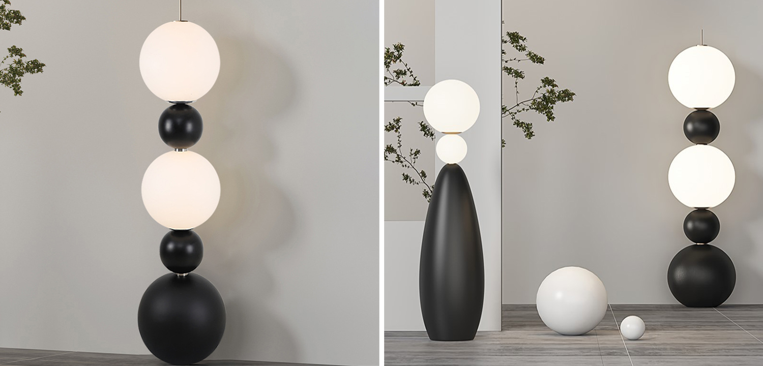 Торшер Five Round Shapes Floor Lamp - фото