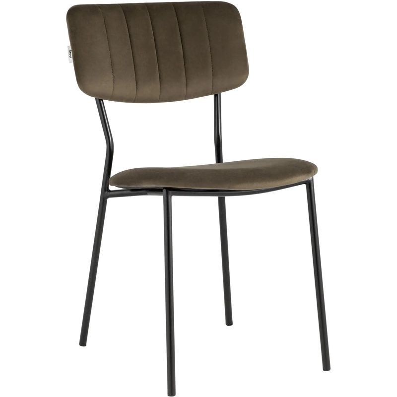 Стул Singer Chair без подлокотника Коричневый Велюр Коричневый Черный Стул Singer Chair без подлокотника Коричневый Велюр Коричневый Черный в Брянске | Loft Concept