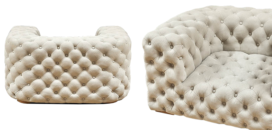 Кресло Soho Tufted Milk Armchair Кресло Soho Tufted Milk Armchair - Loft-Concept в Брянске