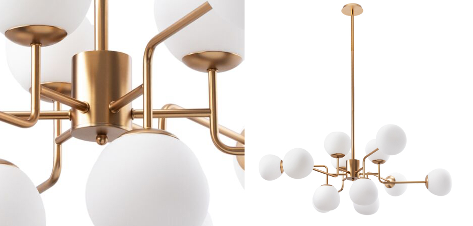 Люстра Tiepolo Ball Chandelier Gold 12 Люстра Tiepolo Ball Chandelier Gold 12 - Loft-Concept в Брянске