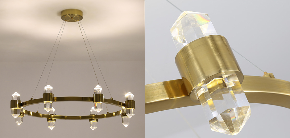 Люстра Crystal Ring Chandelier Brass Люстра Crystal Ring Chandelier Brass - Loft-Concept в Брянске