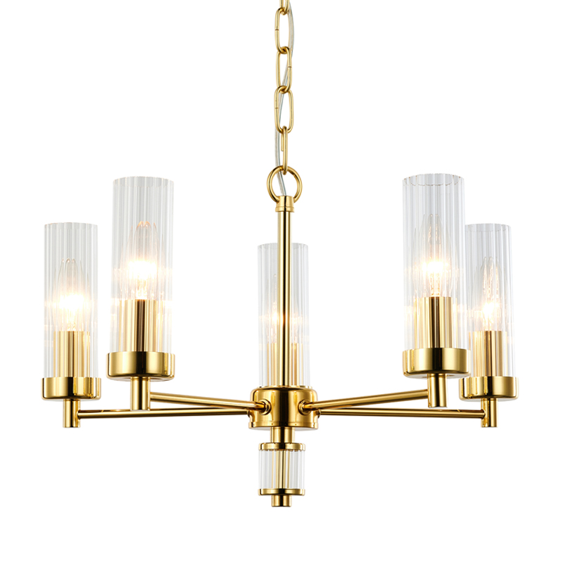 Люстра Jeanette Chandelier Gold 46 Глянцевое золото Прозрачный Люстра Jeanette Chandelier Gold 46 Глянцевое золото Прозрачный в Брянске | Loft Concept