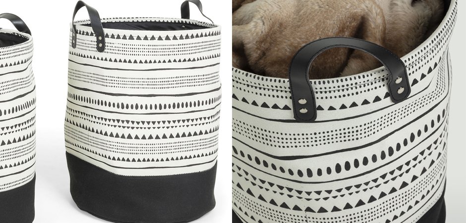 Комплект корзин Black and White Wedges Комплект корзин Black and White Wedges - Loft-Concept в Брянске