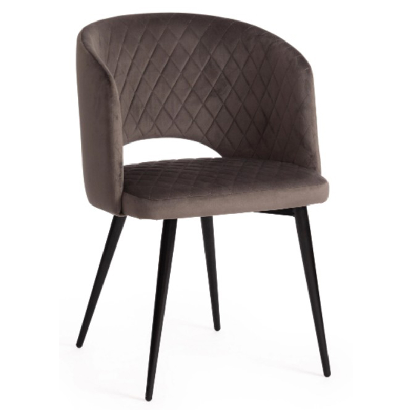 Стул Janice Grey Chair Серый (Gray) Черный Стул Janice Grey Chair Серый (Gray) Черный в Брянске | Loft Concept