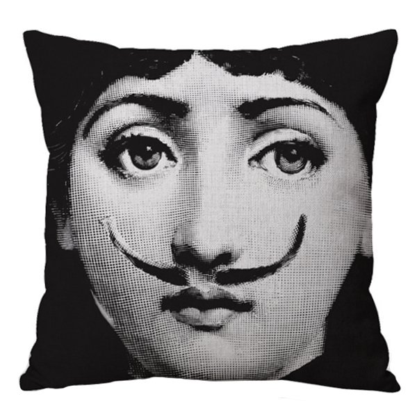 Декоративная подушка Fornasetti 021 Черно-белый в Брянске | Loft Concept 