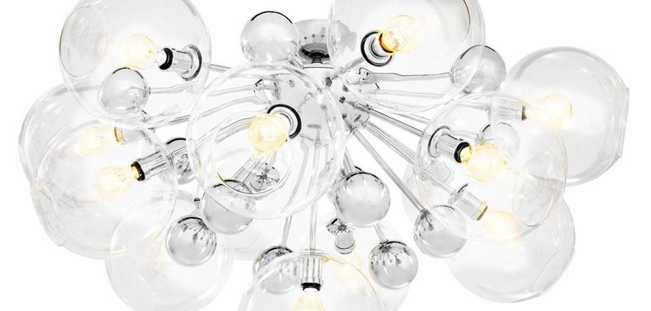 Потолочный светильник Eichholtz Ceiling Lamp Soleil Nickel Потолочный светильник Eichholtz Ceiling Lamp Soleil Nickel - Loft-Concept в Брянске