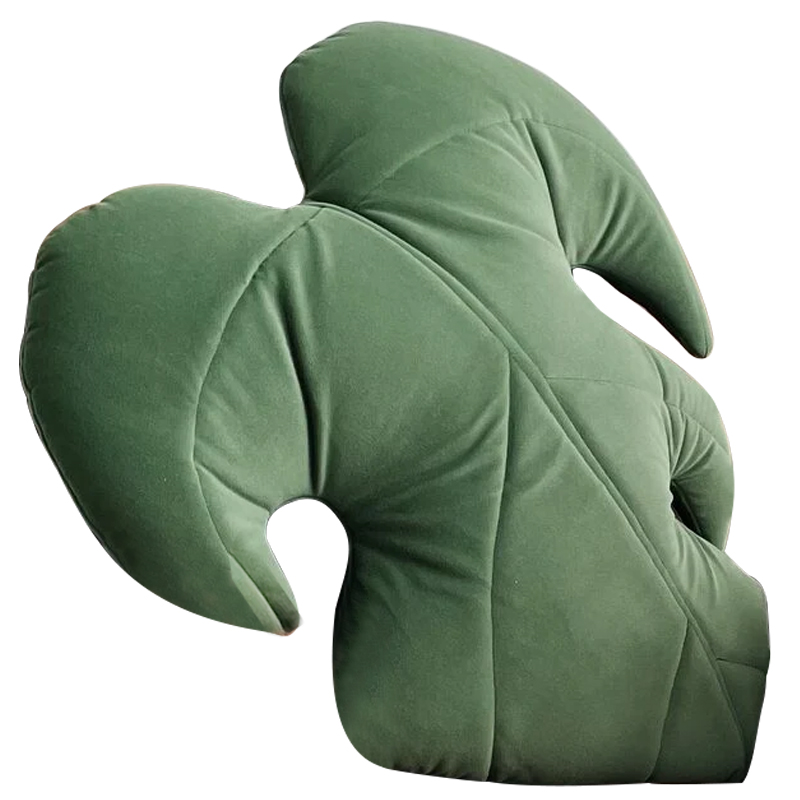 Декоративная подушка Botanical Cushion Monstera Зеленый Декоративная подушка Botanical Cushion Monstera Зеленый в Брянске | Loft Concept
