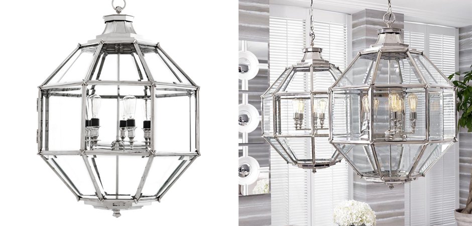 Люстра Lantern Owen Nickel L - Loft-Concept в Брянске