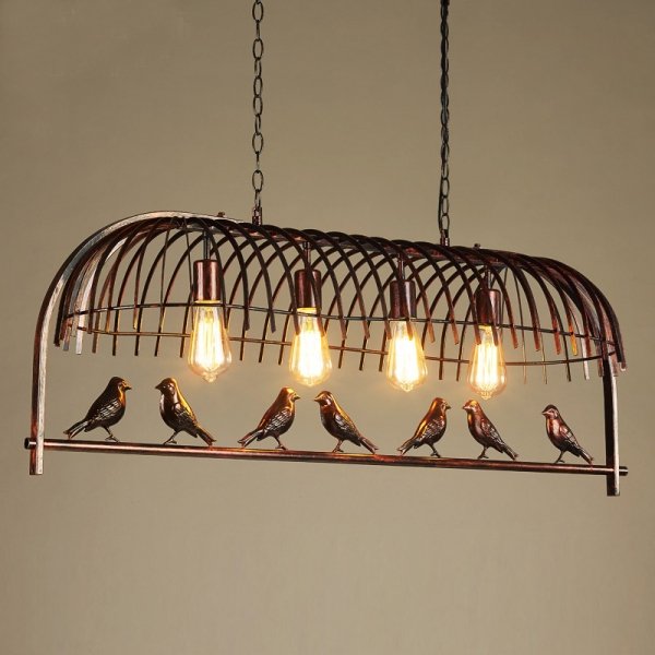 Люстра Bird Trough Pendant Коричневый Люстра Bird Trough Pendant Коричневый в Брянске | Loft Concept