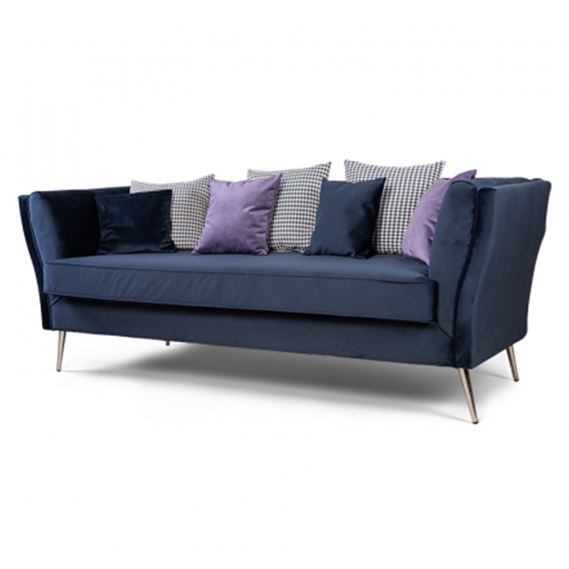 Диван Helene Sofa Синий Хром Диван Helene Sofa Синий Хром в Брянске | Loft Concept