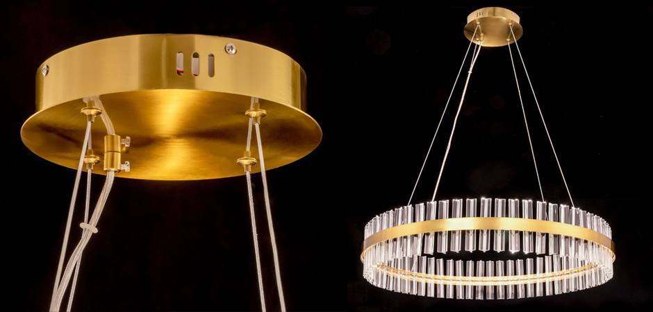 Круглая Люстра Кольцо Хрусталь диаметр 80 см RING Saturno Not Baroncelli Brass Круглая Люстра Кольцо Хрусталь диаметр 80 см RING Saturno Not Baroncelli Brass - Loft-Concept в Брянске