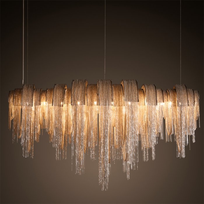Люстра Volver Golden Chain Chandelier Золотой Люстра Volver Golden Chain Chandelier Золотой в Брянске | Loft Concept