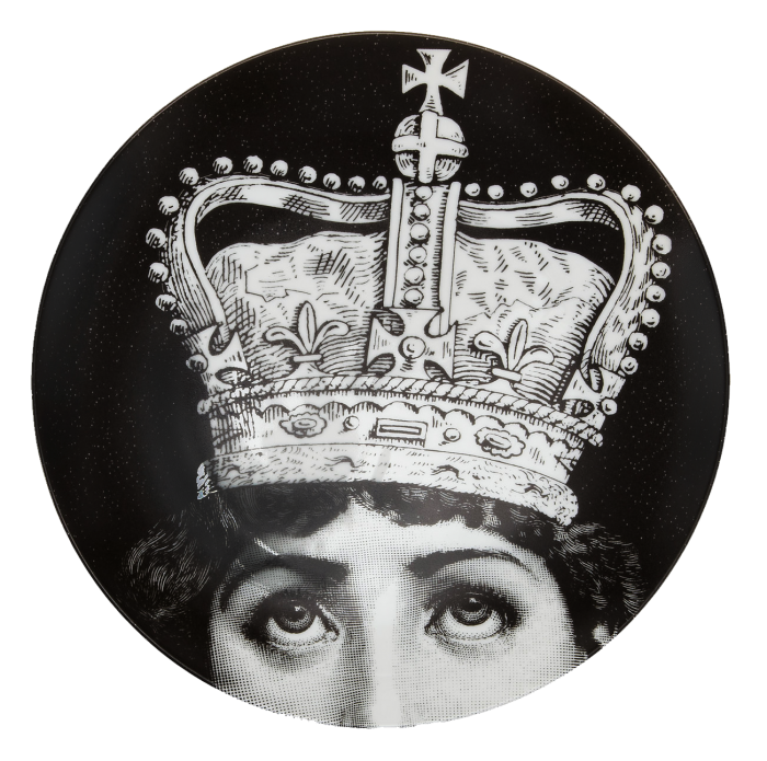 Декоративная тарелка Fornasetti 004 Черный Декоративная тарелка Fornasetti 004 Черный в Брянске | Loft Concept