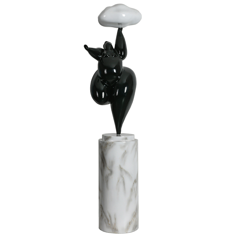 Торшер In The Clouds Black Floor Lamp Черный Белый Белый Мрамор Bianco Торшер In The Clouds Black Floor Lamp Черный Белый Белый Мрамор Bianco в Брянске | Loft Concept