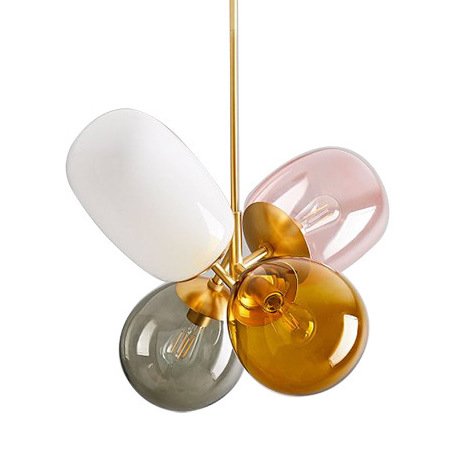 Люстра Candies Modern Balloon Glass Chandelier Золотой Мульти в Брянске | Loft Concept 