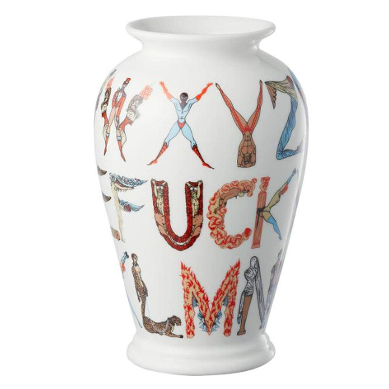 Ваза Supreme Alphabet Vase Белый Мульти в Брянске | Loft Concept 