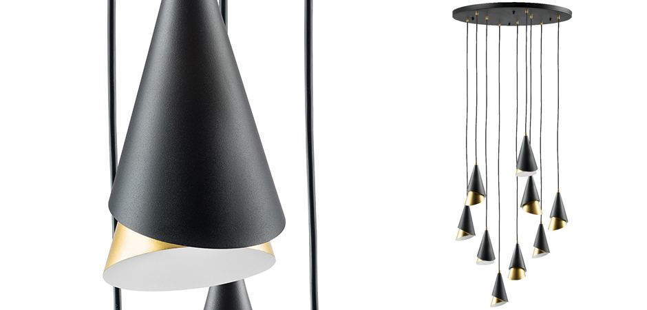 Люстра Lucio Black and Gold 9 Люстра Lucio Black and Gold 9 - Loft-Concept в Брянске