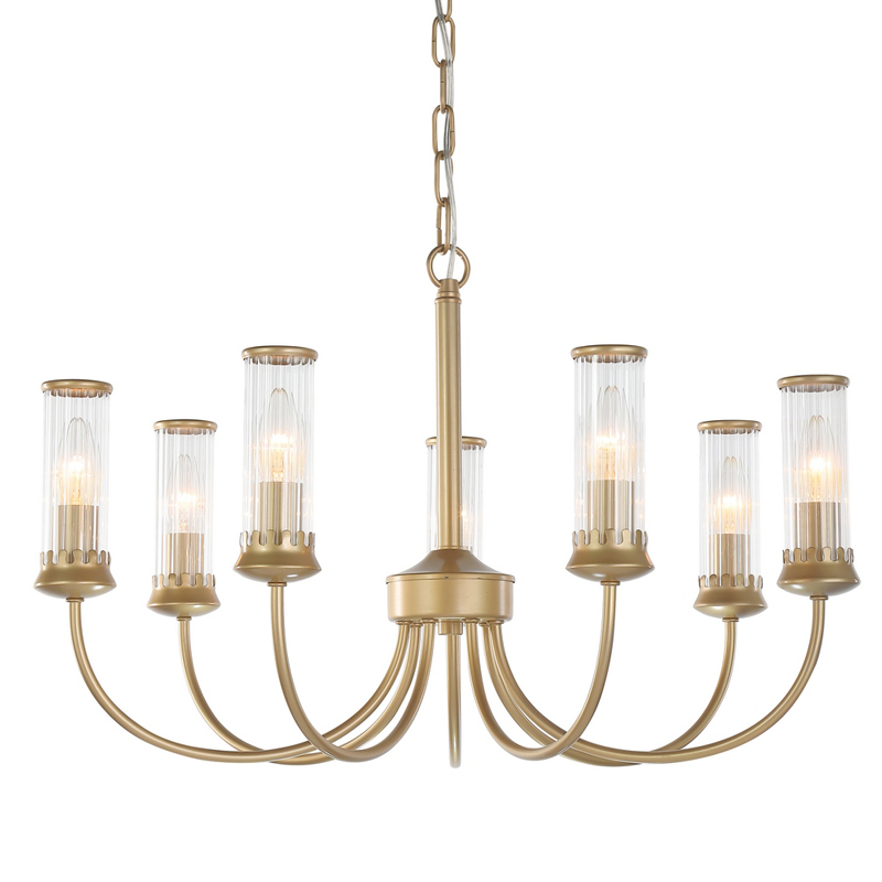 Люстра Morgane Chandelier gold 66 Золотой Прозрачный Люстра Morgane Chandelier gold 66 Золотой Прозрачный в Брянске | Loft Concept