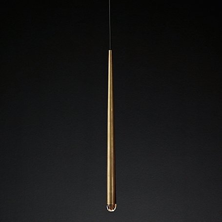 Люстра RH Aquitaine Round Chandelier One Латунь Прозрачный (Transparent) в Брянске | Loft Concept 