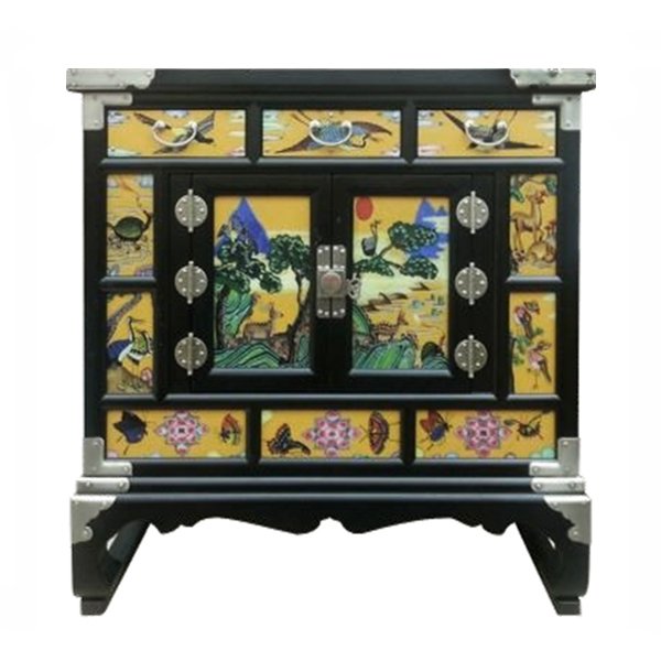 Китайский комод Chinoiserie chest of drawers yellow Желтый Черный Китайский комод Chinoiserie chest of drawers yellow Желтый Черный в Брянске | Loft Concept