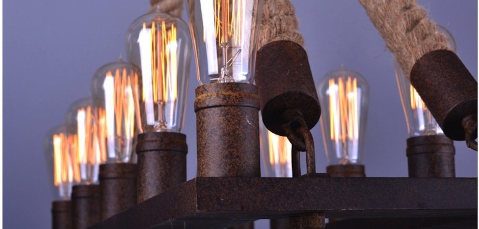 Люстра Square Mini 10 Loft Rope Light Люстра Square Mini 10 Loft Rope Light - Loft-Concept в Брянске