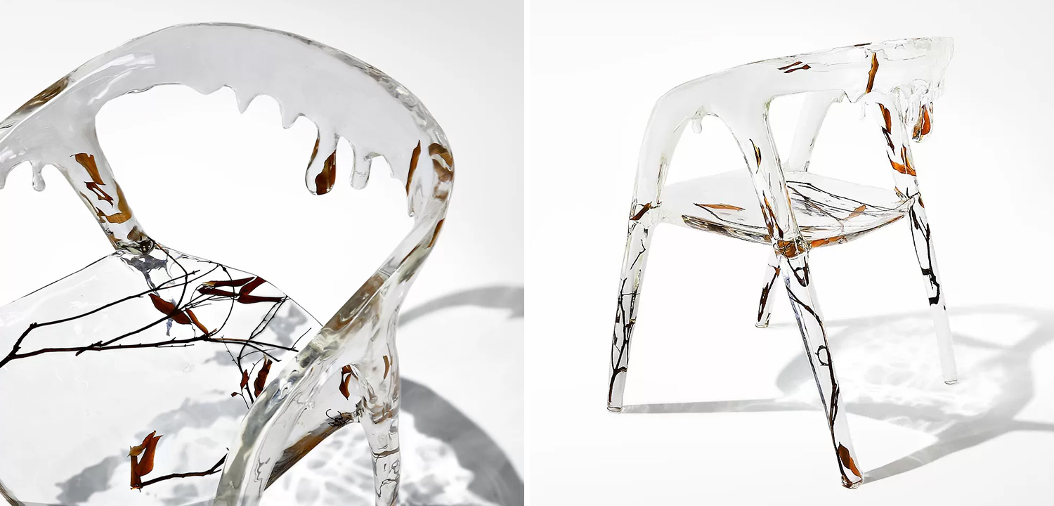 Стул из прозрачного акрила Crystal Waterfall Armchair - фото
