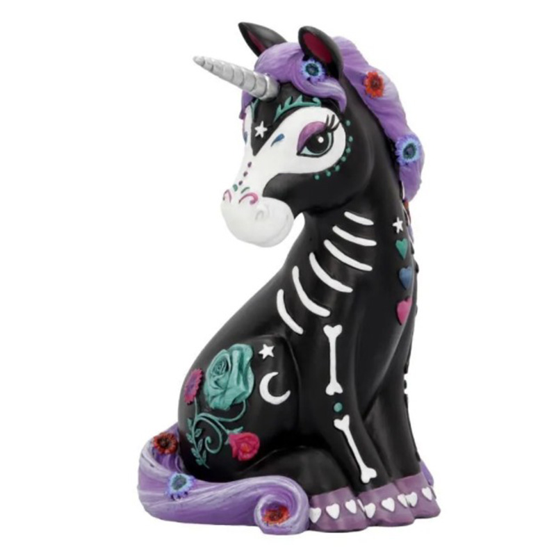 Статуэтка Patterned Unicorn Черный Фиолетовый Белый Статуэтка Patterned Unicorn Черный Фиолетовый Белый в Брянске | Loft Concept