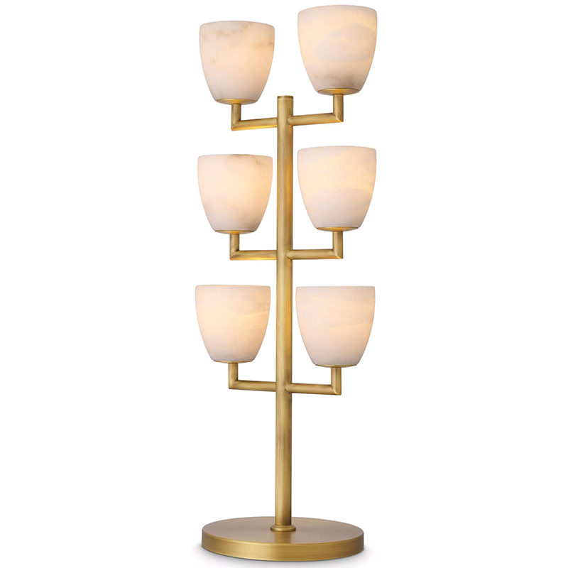 Настольная лампа Eichholtz Table Lamp Valerius Белый Латунь Бежевый Настольная лампа Eichholtz Table Lamp Valerius Белый Латунь Бежевый в Брянске | Loft Concept