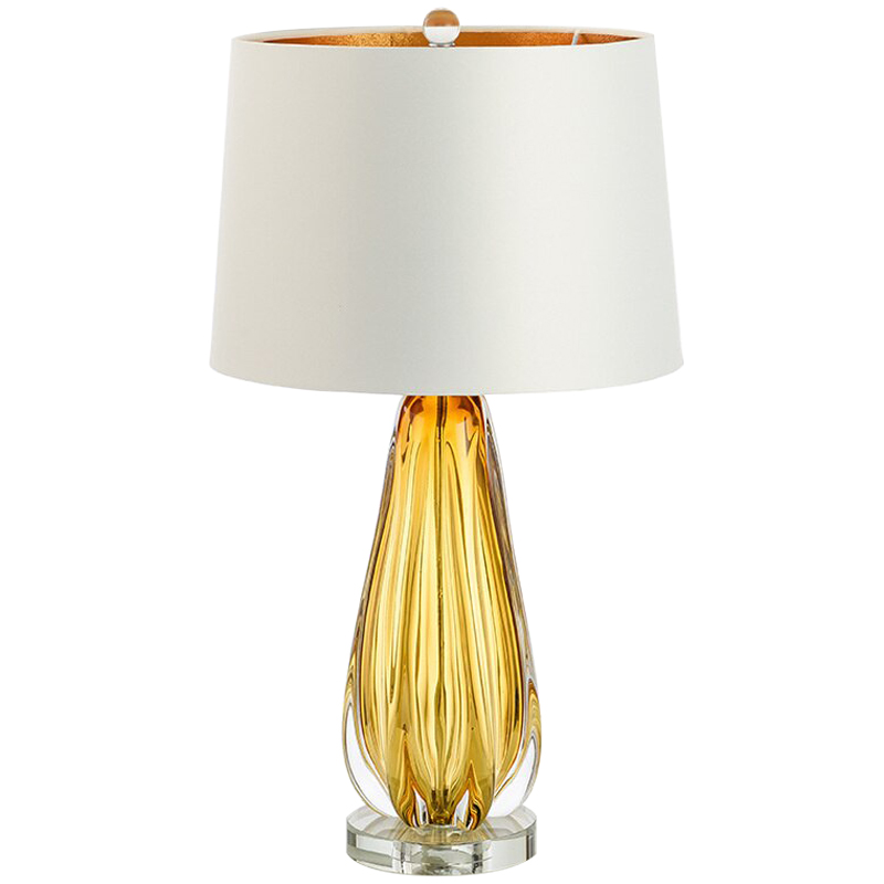 Настольная лампа TABLE LAMP Flato Белый Коричневый Янтарный Настольная лампа TABLE LAMP Flato Белый Коричневый Янтарный в Брянске | Loft Concept