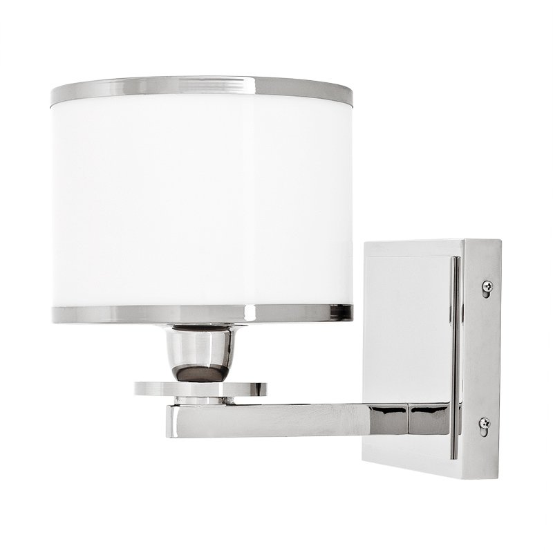 Бра Eichholtz Wall Lamp Van Cleeff Никель Белый Бра Eichholtz Wall Lamp Van Cleeff Никель Белый в Брянске | Loft Concept