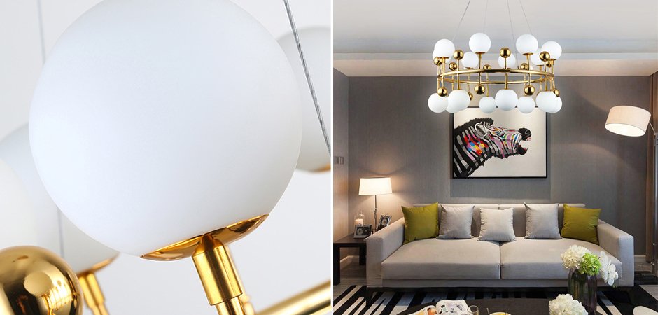Люстра Milk Bubble Ring Chandelier Люстра Milk Bubble Ring Chandelier - Loft-Concept в Брянске