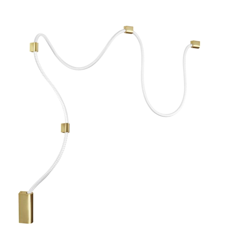 Подвесной светильник LUKE LAMPCO TRACER LAMP Gold Бронза Белый Подвесной светильник LUKE LAMPCO TRACER LAMP Gold Бронза Белый в Брянске | Loft Concept
