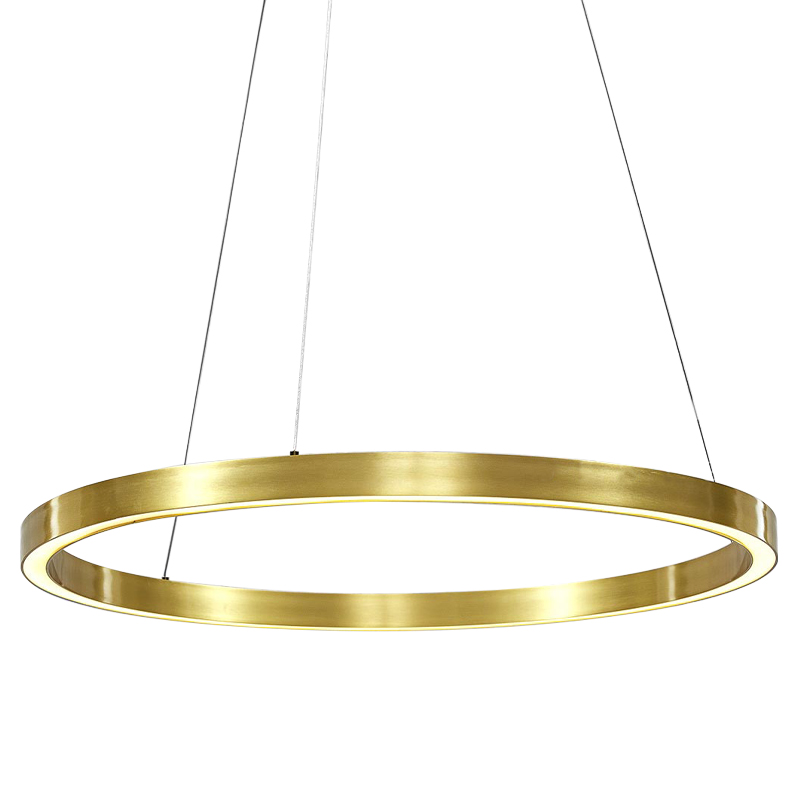Люстра Ring Gold Horizontal Chandelier Золотой Люстра Ring Gold Horizontal Chandelier Золотой в Брянске | Loft Concept