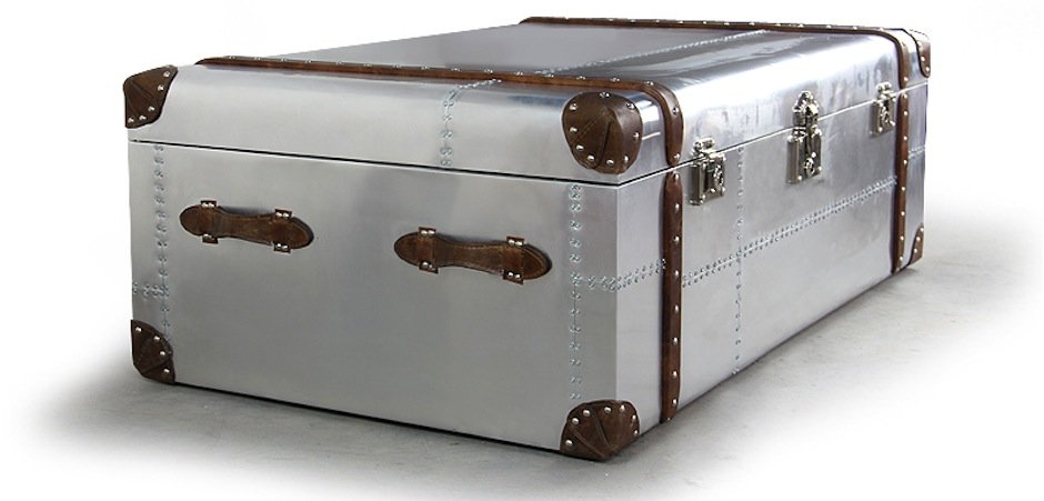 Сундук Trunks in Polished Aluminum Restoration Hardware Сундук Trunks in Polished Aluminum Restoration Hardware - Loft-Concept в Брянске