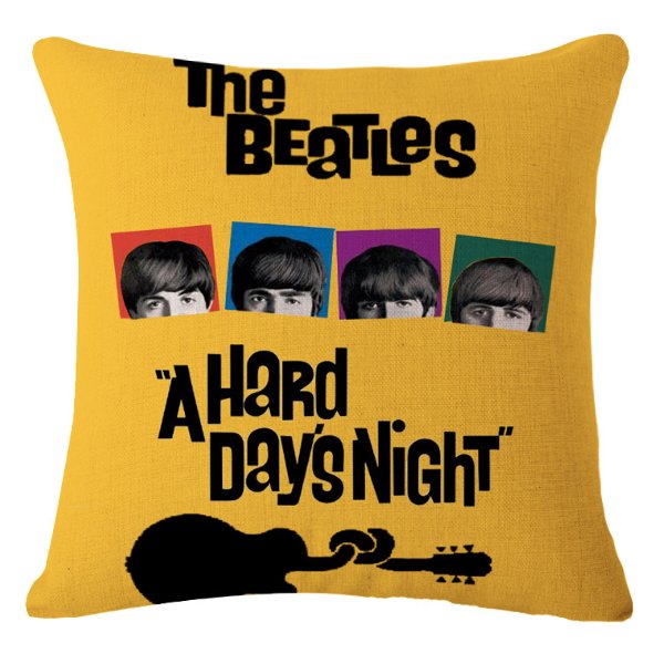 Декоративная подушка Yellow Beatles Желтый Декоративная подушка Yellow Beatles Желтый в Брянске | Loft Concept