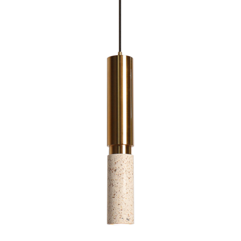 Светильник с цилиндрический плафоном Cylindrical Pendant Lamp Marble Латунь Белый Бежевый Черный Мрамор Nero Зеленый Светильник с цилиндрический плафоном Cylindrical Pendant Lamp Marble Латунь Белый Бежевый Черный Мрамор Nero Зеленый в Брянске | Loft Concept