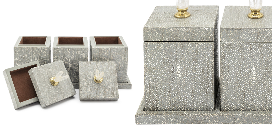 Набор шкатулок BOX KRIZIA SET3PCS Stingray Skin Набор шкатулок BOX KRIZIA SET3PCS Stingray Skin - Loft-Concept в Брянске