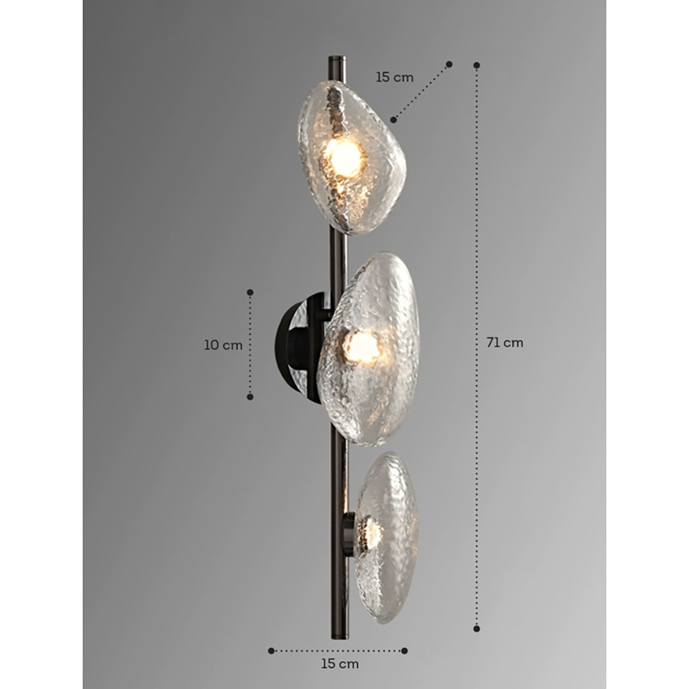 Бра LINDIS FROST LONG WALL 3 лампы Прозрачное стекло в Брянске