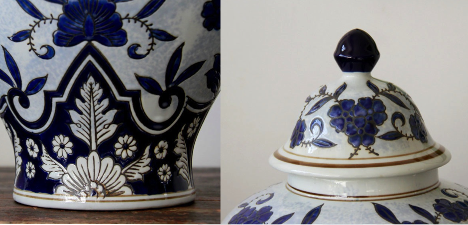 Ваза Китайский синий орнамент - Loft-Concept в Брянске