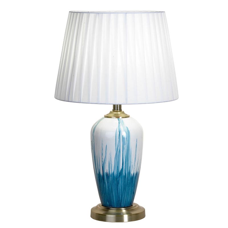 Настольная лампа Adali Table Lamp Белый Светло-синий Настольная лампа Adali Table Lamp Белый Светло-синий в Брянске | Loft Concept