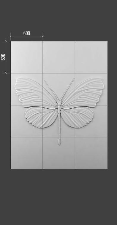 Барельеф BUTTERFLY в Брянске