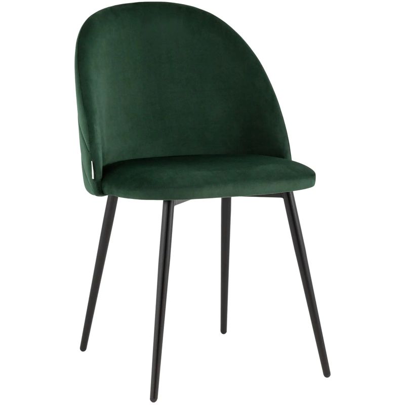 Стул Зеленый Велюр Miruna Leaf Chair Зеленый Черный Стул Зеленый Велюр Miruna Leaf Chair Зеленый Черный в Брянске | Loft Concept