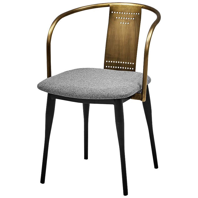 Стул Roger Loft Stool Винтажное Темное Золото Серый Черный Стул Roger Loft Stool Винтажное Темное Золото Серый Черный в Брянске | Loft Concept